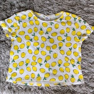 Lemon print boxy t-shirt